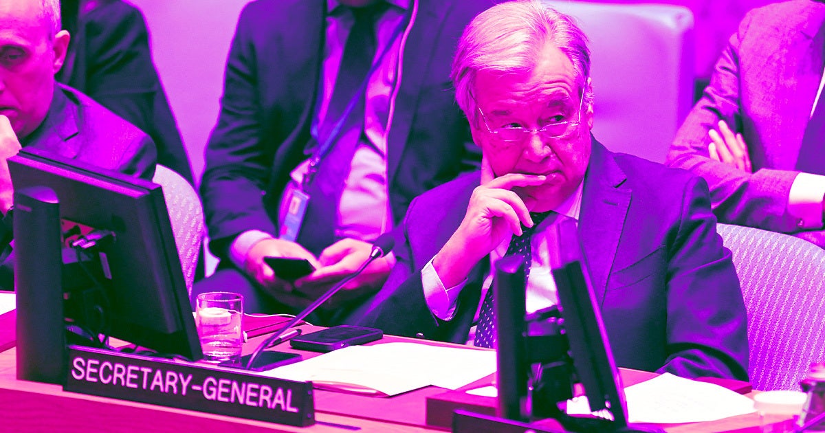 The head of the United Nations is begging world leaders not to use artificial intelligence to control their nuclear arsenals. 