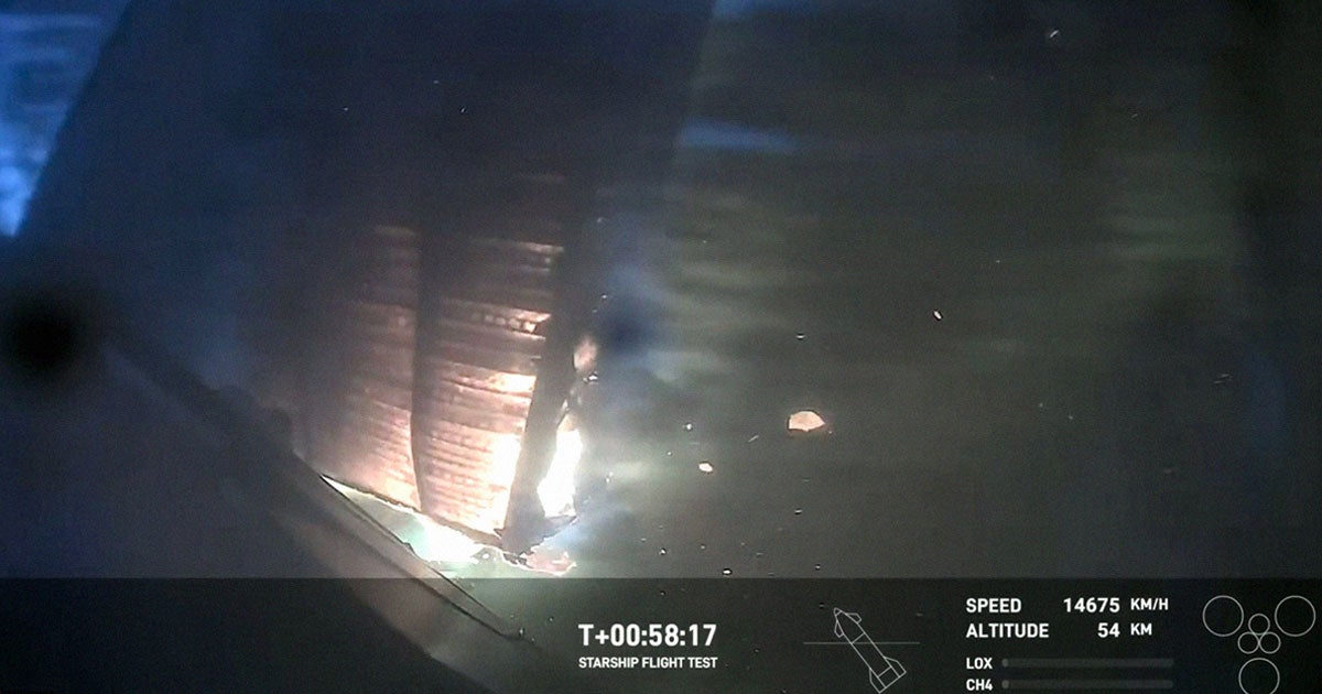 Dramatic footage shows SpaceX Starship's fins being shredded to pieces as the plasma started heating up during reentry.