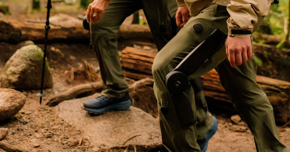 Outdoors outfitter Arc'teryx has partnered up with startup Skip to develop pants that have a built-in powered exoskeleton.