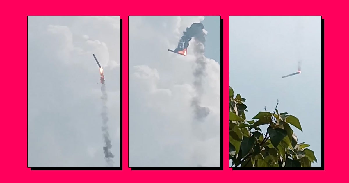 During a test launch, a Chinese company accidentally launched one of its rockets, which crashed spectacularly into a nearby mountain.