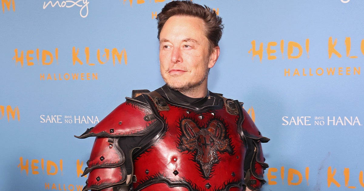 Elon Musk says that Christianity is at risk of perishing. Some X users are wondering why he's wearing Satanic armor in his profile picture.