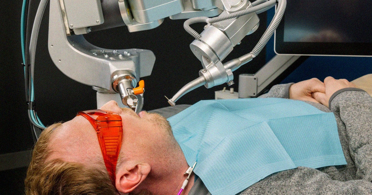 A dental robotics company claims to have used an AI-controlled robot to perform the first fully autonomous dental procedure on a human.