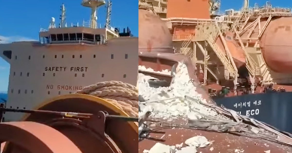 The two capesized carriers, the YM Serenity and HL Eco, collided after the HL Eco lost power while trying to anchor at port.