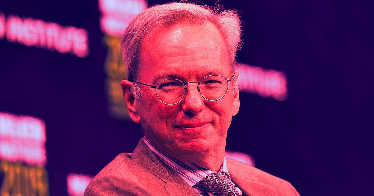 Billionaire ex-Google CEO Eric Schmidt is walking back his questionable claim that remote work is to blame for Google's AI failures.