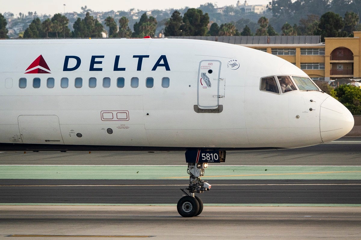 The tire belonged to a Boeing 757 jet operated by Delta Airlines, which was undergoing maintenance when it exploded.