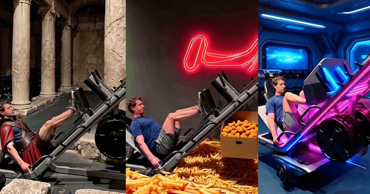 AI might be worsening carbon emissions, but at least we have this fake video of Mark Zuckerberg leg-pressing chicken nuggets, we guess.