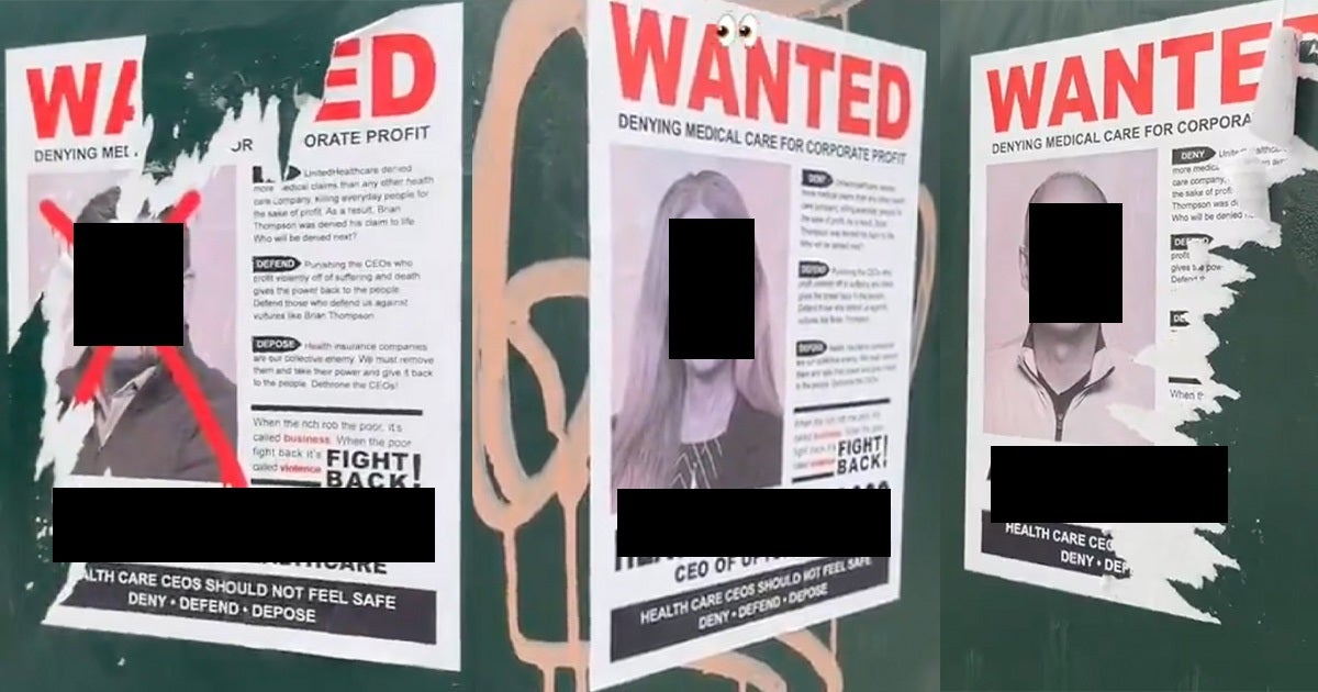 "Wanted" posters for healthcare executives begin cropping up in the wake of UnitedHealthCare CEO Brian Thompson's stunning assassination.