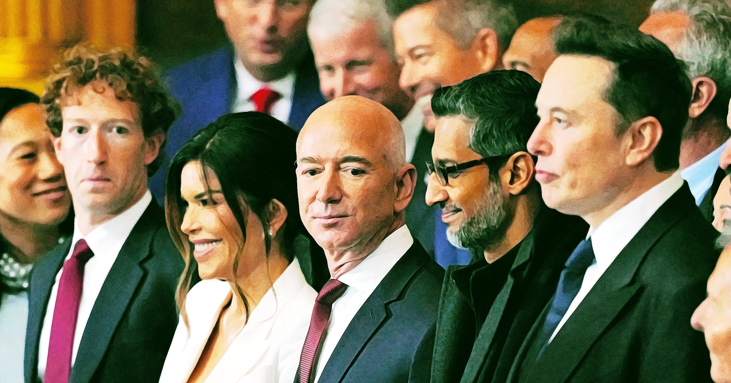 Tech Billionaires Accused of Quietly Working to Implement "Corporate Dictatorship"
