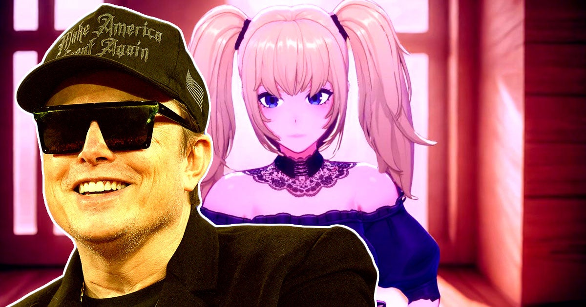 Elon Musk has officially swapped xAI's Grok chatbot's gender into... a goth anime waifu? We're just as confused as you.
