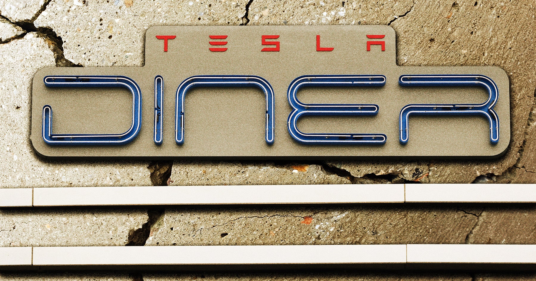 It appears that Tesla's new Los Angeles diner is about as sturdily made as a Cybertruck — which is to say, not at all.