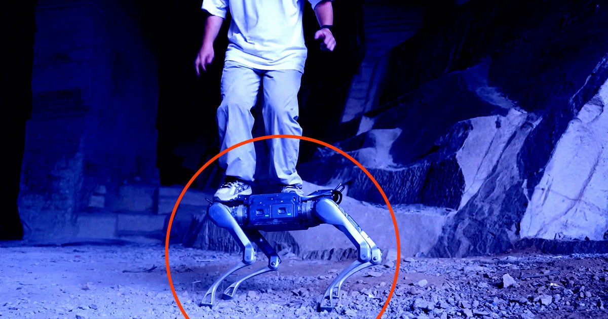 Chinese robot maker Unitree has shown off its next quadripedal robot dog, which is strong enough to hold a 220-pound adult on its back.