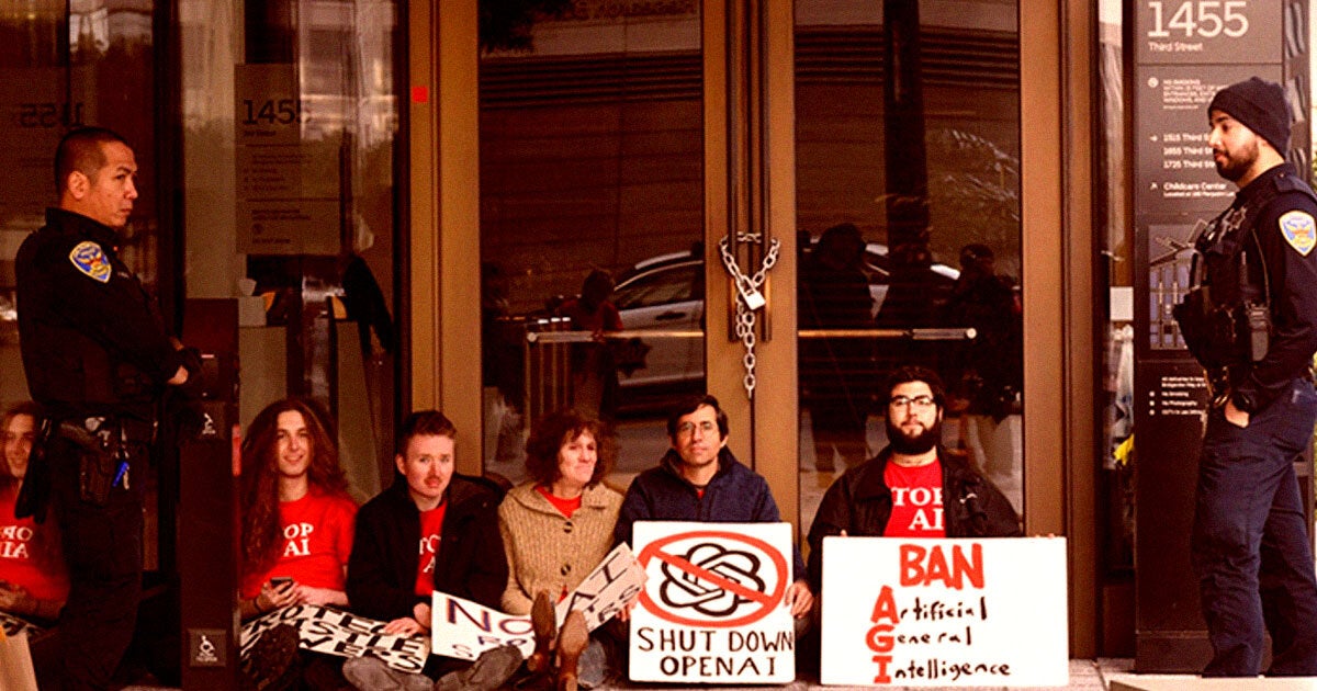 Anti-AGI Protester Now on Day Nine of Hunger Strike in Front of Anthropic Headquarters